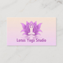 Yoga Lotus Flower Pose Visitkort