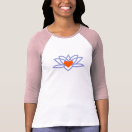 Yoga Lotus Heart T-shirt I Triblend-tyg