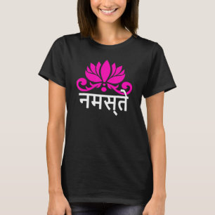 Yoga Lotus Namaste sanskrit Namaste Meditation 1 T Shirt