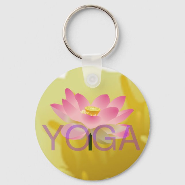 yoga lotus nyckelring (Framsida)