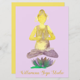 Yoga Lotus Pose Business Inbjudningar
