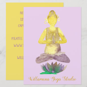 Yoga Lotus Pose Business Inbjudningar