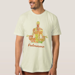 Yoga Lotus Pose i skuggor av Orange och Grönt Tröja