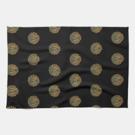 Yoga Lotus Pose Zen Graphic Kökshandduk