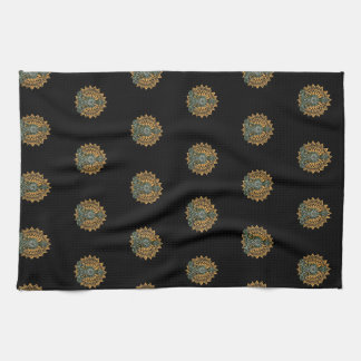 Yoga Lotus Pose Zen Graphic Kökshandduk