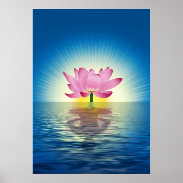 Yoga Lotus Poster (Framsidan)