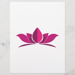 Yoga Lotus Power Meditation Symbol Gift Idea Reklamblad