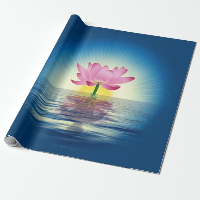 Yoga Lotus Presentpapper (Utrullad)
