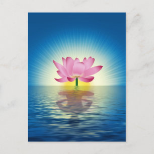 Yoga Lotus Vykort