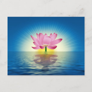Yoga Lotus Vykort