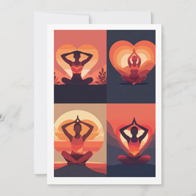 yoga love inbjudningar (Framsida)