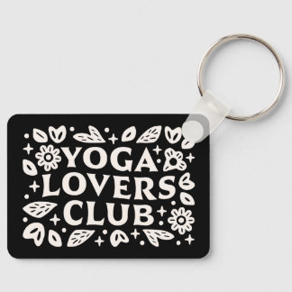 Yoga lover club funny yogi friends nyckelring