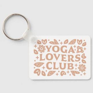 Yoga lover club girls group floral girly aesthetic nyckelring