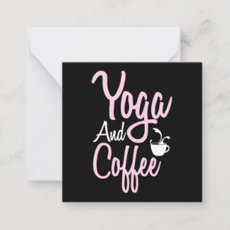 Yoga Lover | Yoga And Coffee Anteckningskort