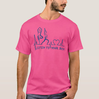 Yoga Lyssna på din kropp ECG Yoga Mantra T Shirt