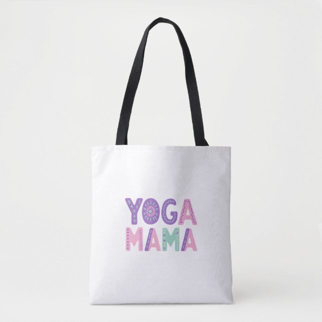 Yoga Mamma Anpassningsbar Photo Tote Bag Tygkasse (Framsida)