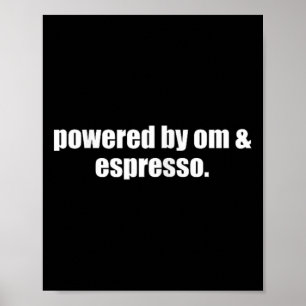 Yoga Mamma Espresso Driven Av Om Och Espresso Kaff Poster