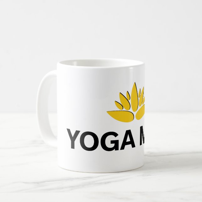 Yoga Mamma Lotus Flower Coffee Kopp (Framsida vänster)