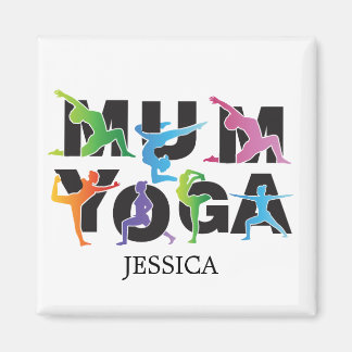 Yoga Mamma Meditation Hobby Cute Mamma Magnet
