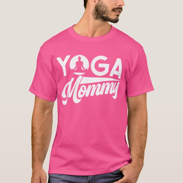 Yoga Mamma Mor Hobby Mamma T Shirt (Framsida)