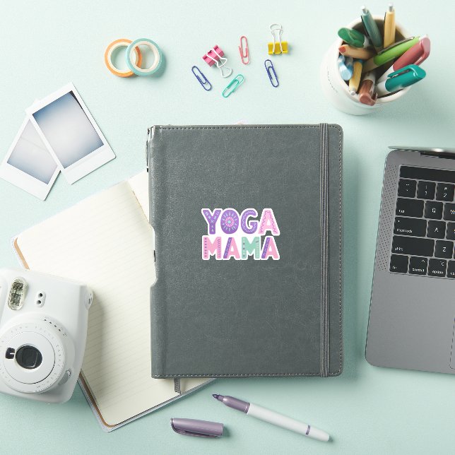 Yoga Mamma Pastel Vinyl Sticker Klistermärken (iPad skal)