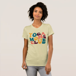 Yoga Mammor Klubb Groovy Retro Summer Vibes Ledsen T Shirt