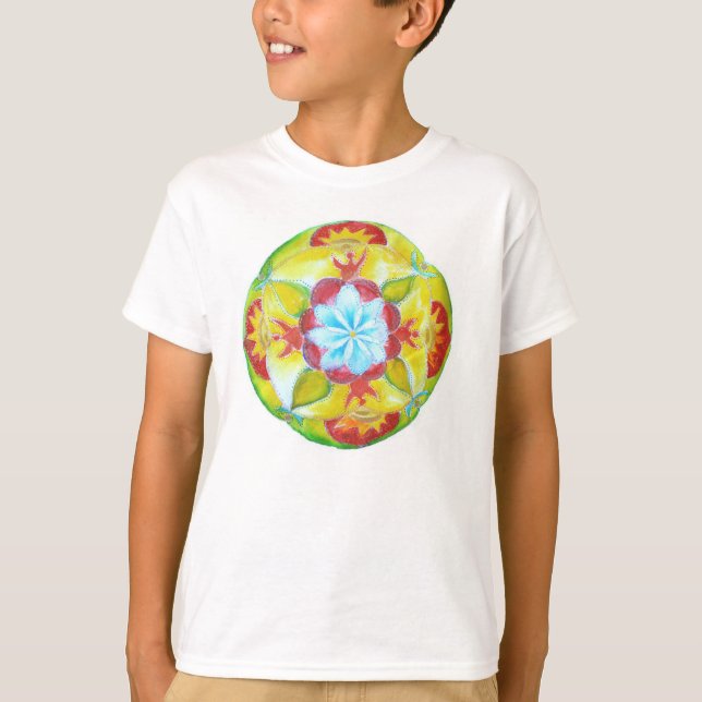 Yoga Mandala Kids T-Shirt (Framsida)