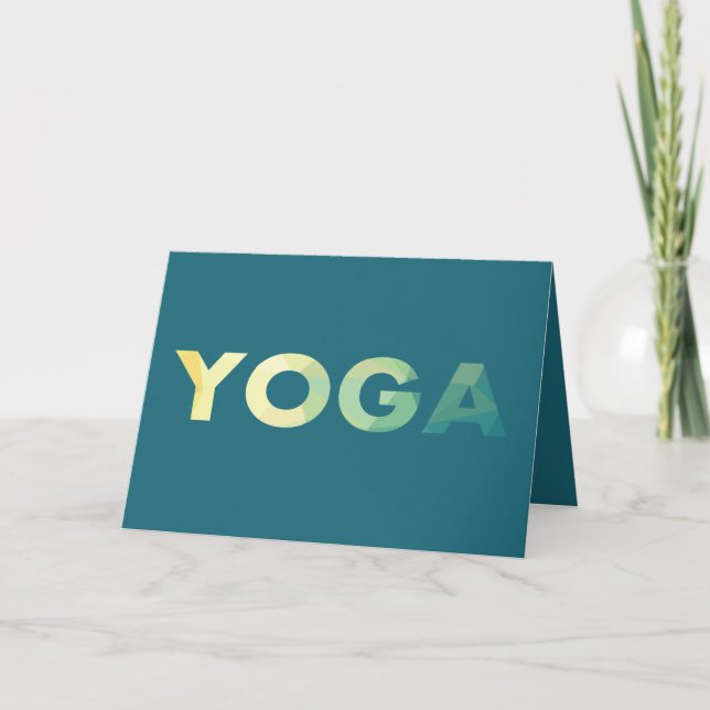 Yoga Mandala Meditate, lägg till text Kort (Framsida)
