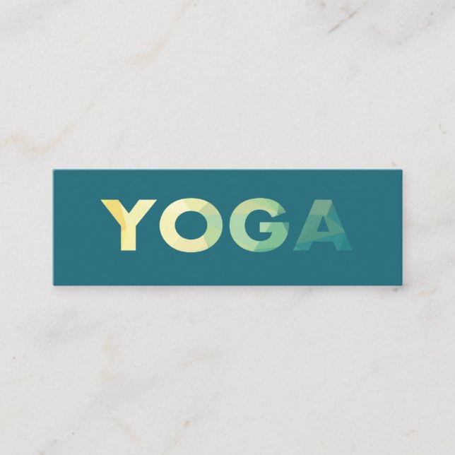 Yoga Mandala Personala tränare promo Mini Visitkort (Framsida)