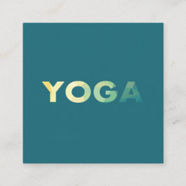 Yoga Mandala Personaltränare yogi-Affärskortet Fyrkantigt Visitkort