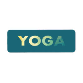 Yoga Mandala Returadress Etikett