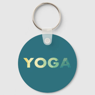Yoga Mandala text Nyckelring