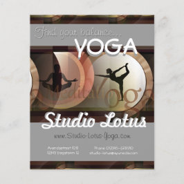 Yoga Marknadsflygare Flygblad