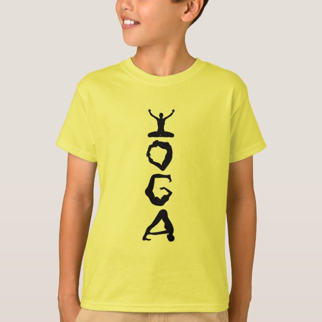 Yoga Märkre Black Silhouettes T-shirt (Framsida)