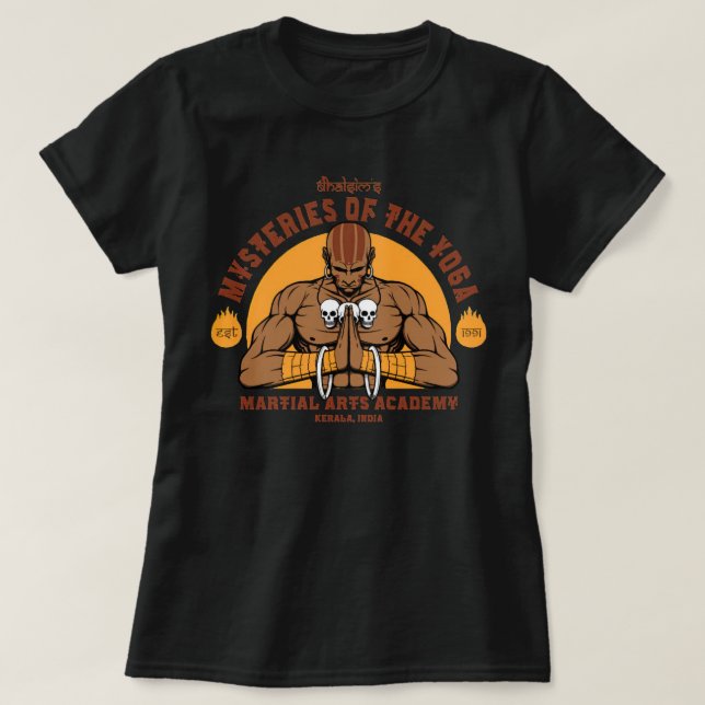 Yoga Master Dhalsim  T Shirt (Design framsida)