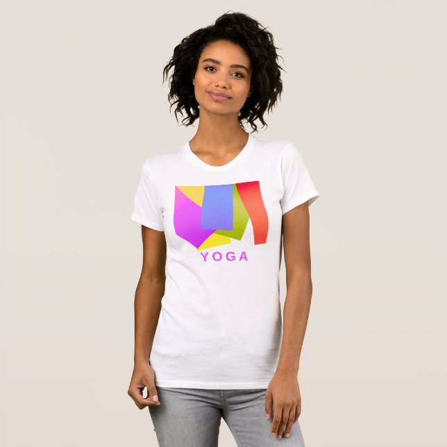 Yoga Mat-design T Shirt (Hel framsida)