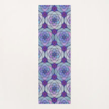 Yoga Mat med jewel-tonad mandala