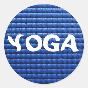 Yoga Mat Sticker Runt Klistermärke