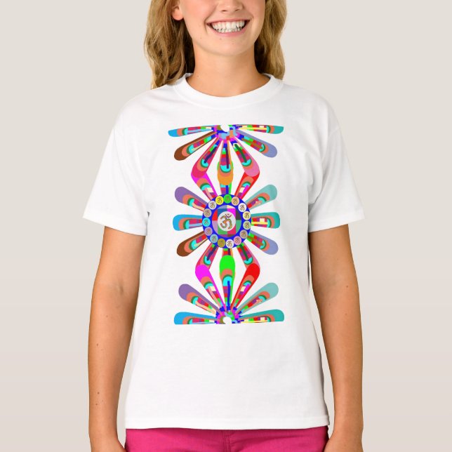 Yoga Maya: Dancing OmMANTRA T-shirt (Framsida)