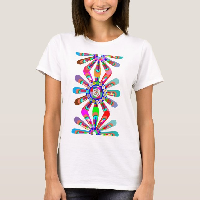 Yoga Maya: Dancing OmMANTRA T-shirt (Framsida)
