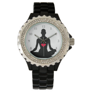 Yoga med numrerar armbandsur