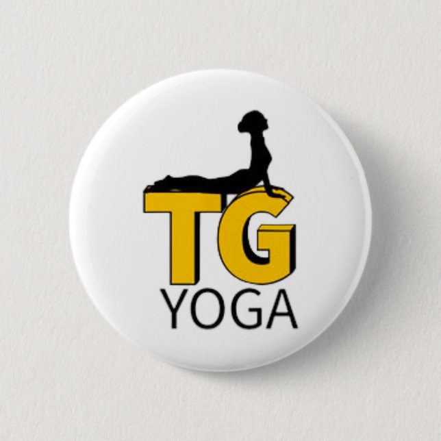 Yoga Med Tg Logotyp  Knapp (Framsida)