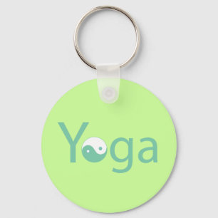 Yoga med Yin Yang Nyckelring