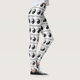Yoga med Yin Yang-symbol Leggings