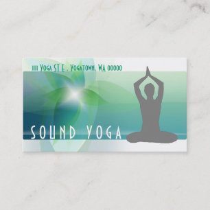 Yoga, Meditation, Affärskortet Andlig Visitkort