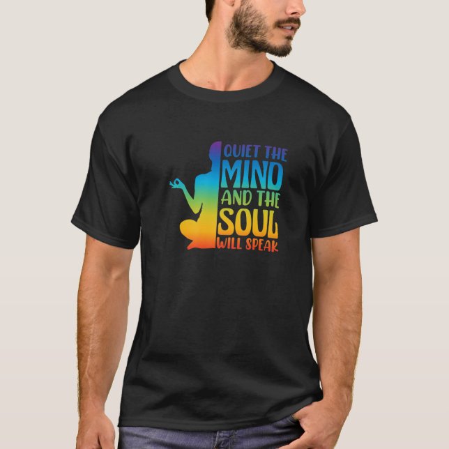Yoga Meditation Andlig Body Chakra Energy Quote T Shirt (Framsida)