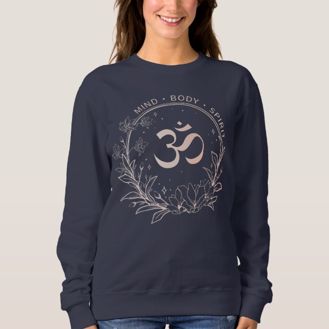Yoga, Meditation, Andlig, Namaste, Mind & Body T Shirt (Framsida)
