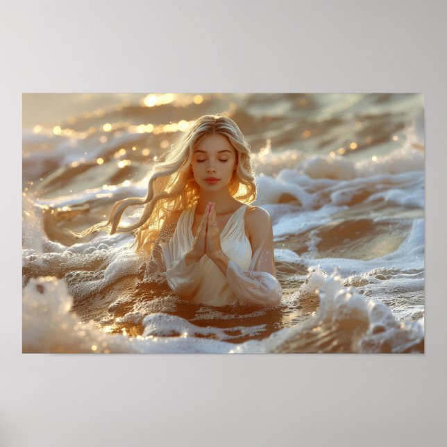 YOGA - MEDITATION - CARPE DIEM - WELLNESS POSTER (Framsidan)