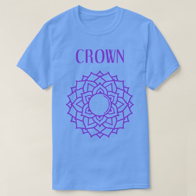 Yoga Meditation Chakra Krona T Shirt (Design framsida)