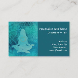 Yoga Meditation Chakra Zen Visitkort